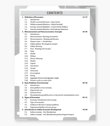 Concepts of Economics Textbook for ISC Class 11