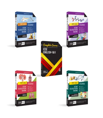 ICSE 9th Bundle-02 ICSE Question Bank Class 9 Set of 4 PCMB