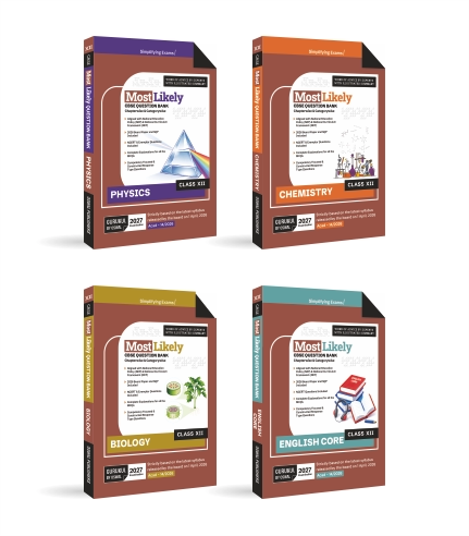 CBSE Question Bank Class 12 Bundles Set of 4 Physics Chemistry Biology English