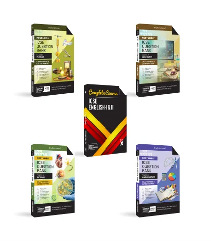 ICSE 10th Bundle-02 ICSE Most Likely Question Bank Bundle Class 10 Set of 5 PCMBE