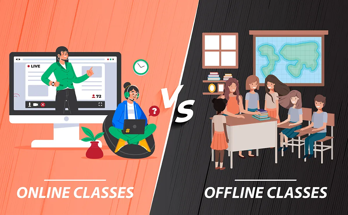 online classes vs offline classes