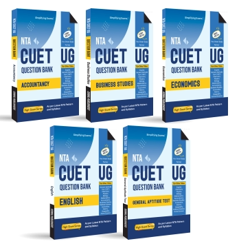 CUET [UG] Question Bank Bundles Accountancy, Business Studies, Economics, English & General Test