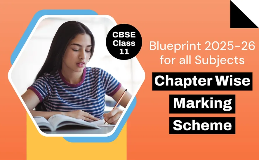 CBSE Class 11 Blueprint 2025-26 for all Subjects Chapter Wise Marking Scheme