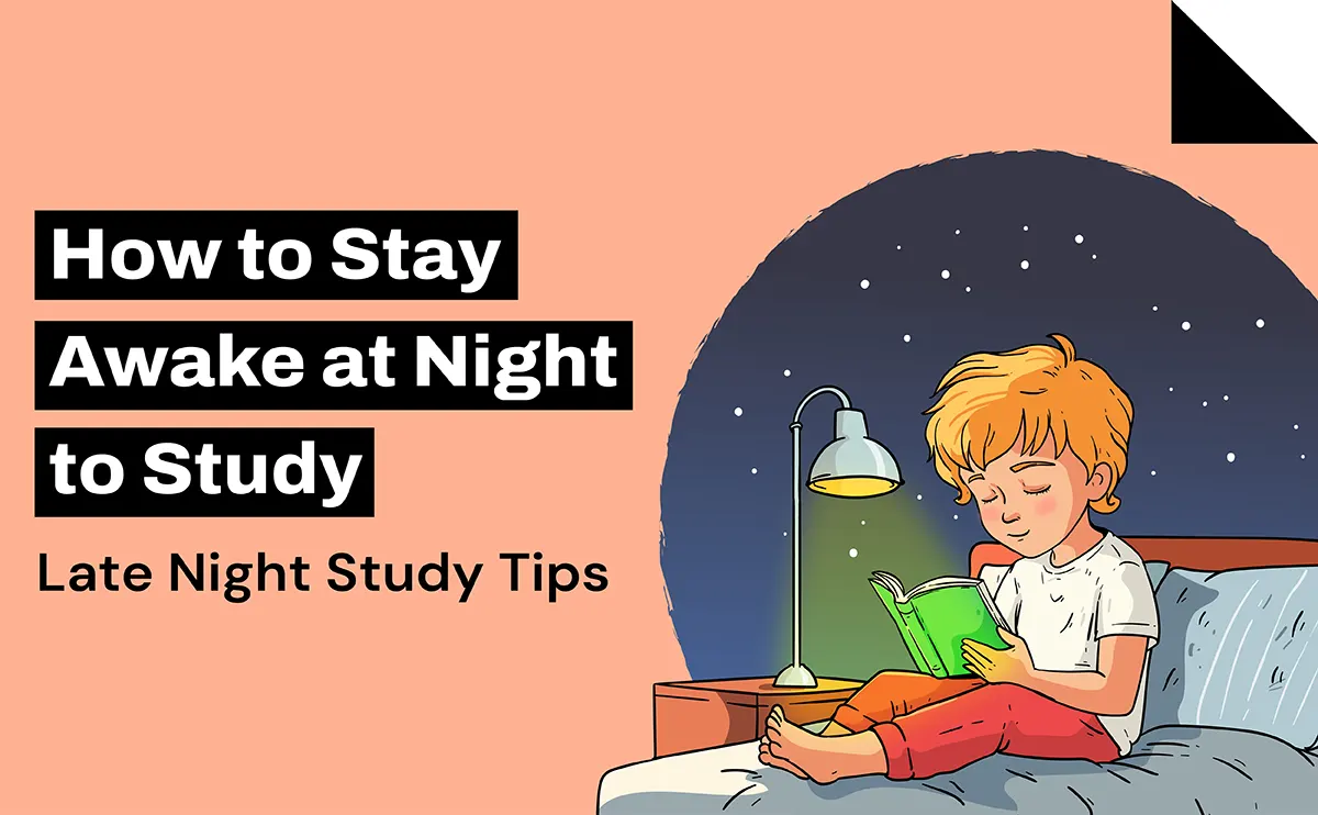 how to stay awake at night to study