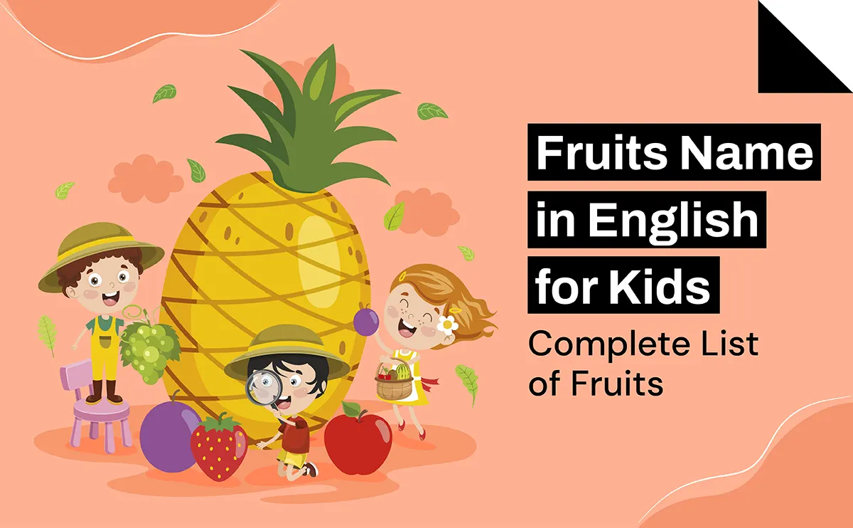 Fruits Name in English for Kids