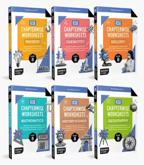 gurukul by oswal chapterwise worksheets icse class 8 bundles set of 6