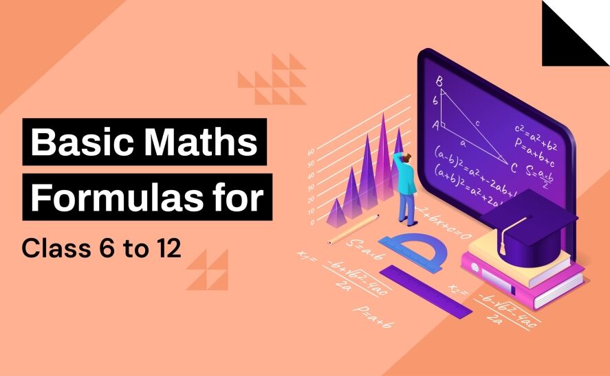 Basic Maths Formulas for Class 6 to 12