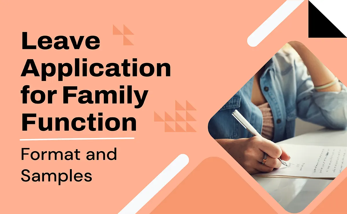 Leave Application for Family Function