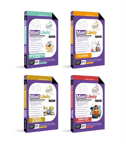 CBSE Class 10 Most Likely Question Bank Bundle Set of 4 2027 CBSE Class 10 Most Likely Question Bank Bundle Set of 4 2027
