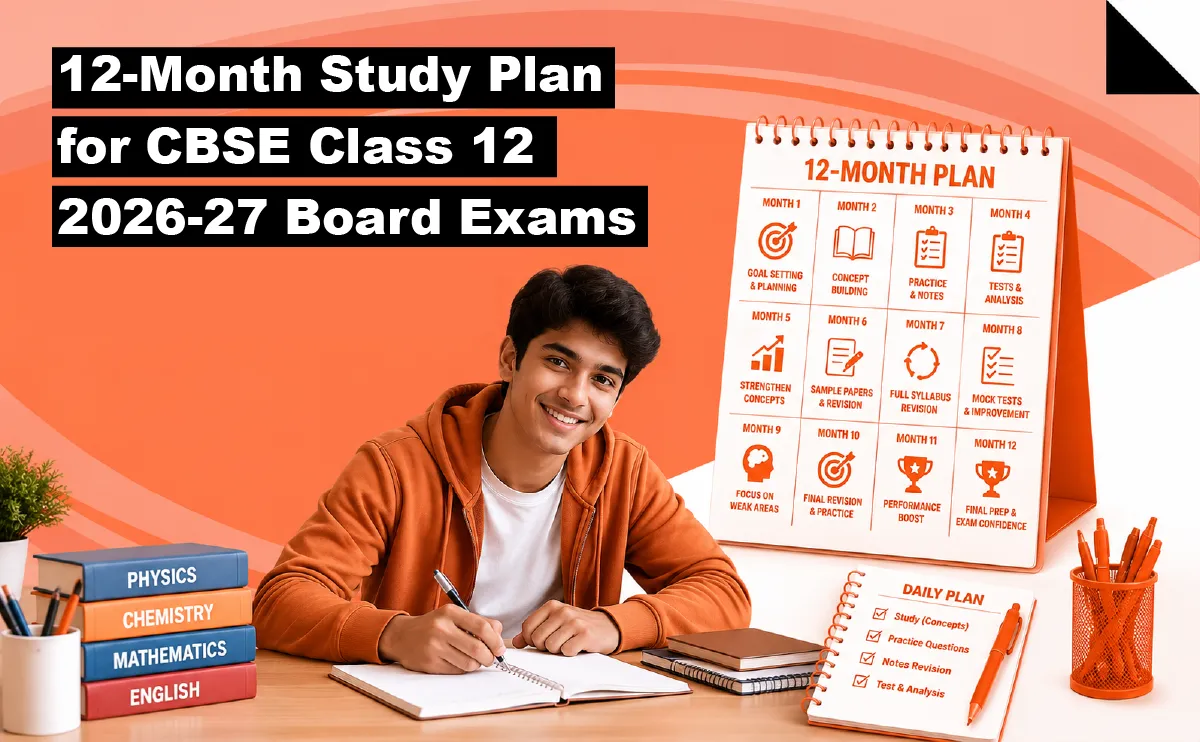 12-Month Study Plan for CBSE Class 12